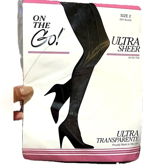 Ultra Sheer Off Black Women's Tights Size 2, NWT - Picture 1 of 2